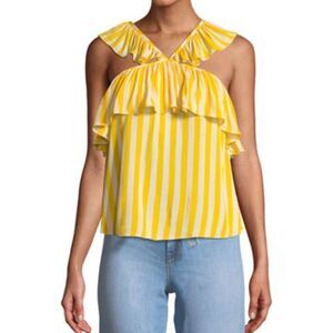 Rebecca Minkoff Doris Sleeveless Ruffle Tier Summer Top